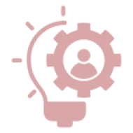 Innovation and teamwork concept icon